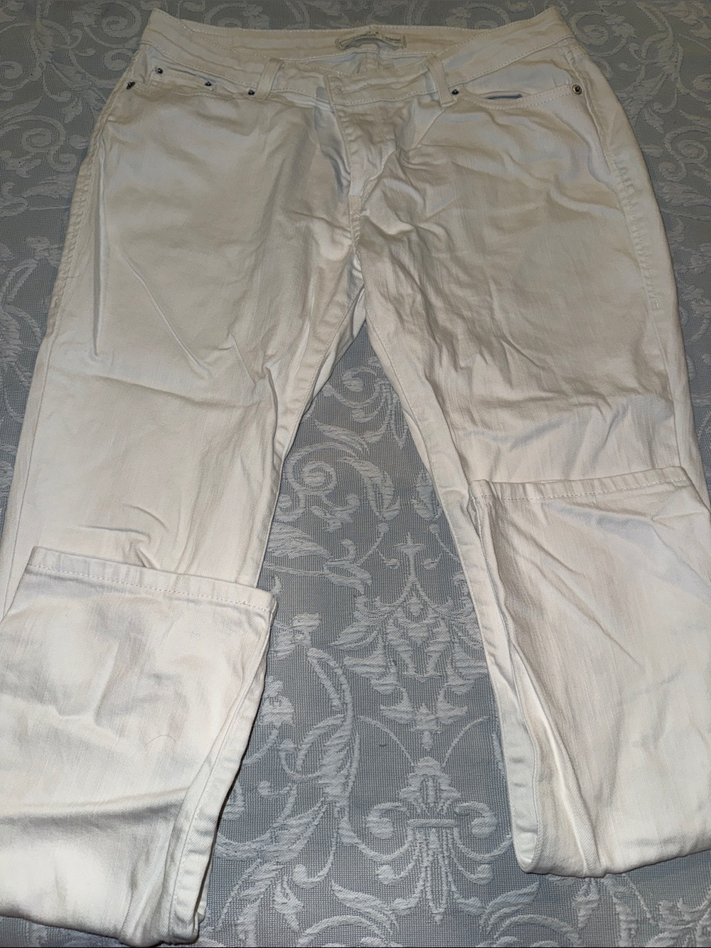 Levi's 552 straight white/clean cream pants